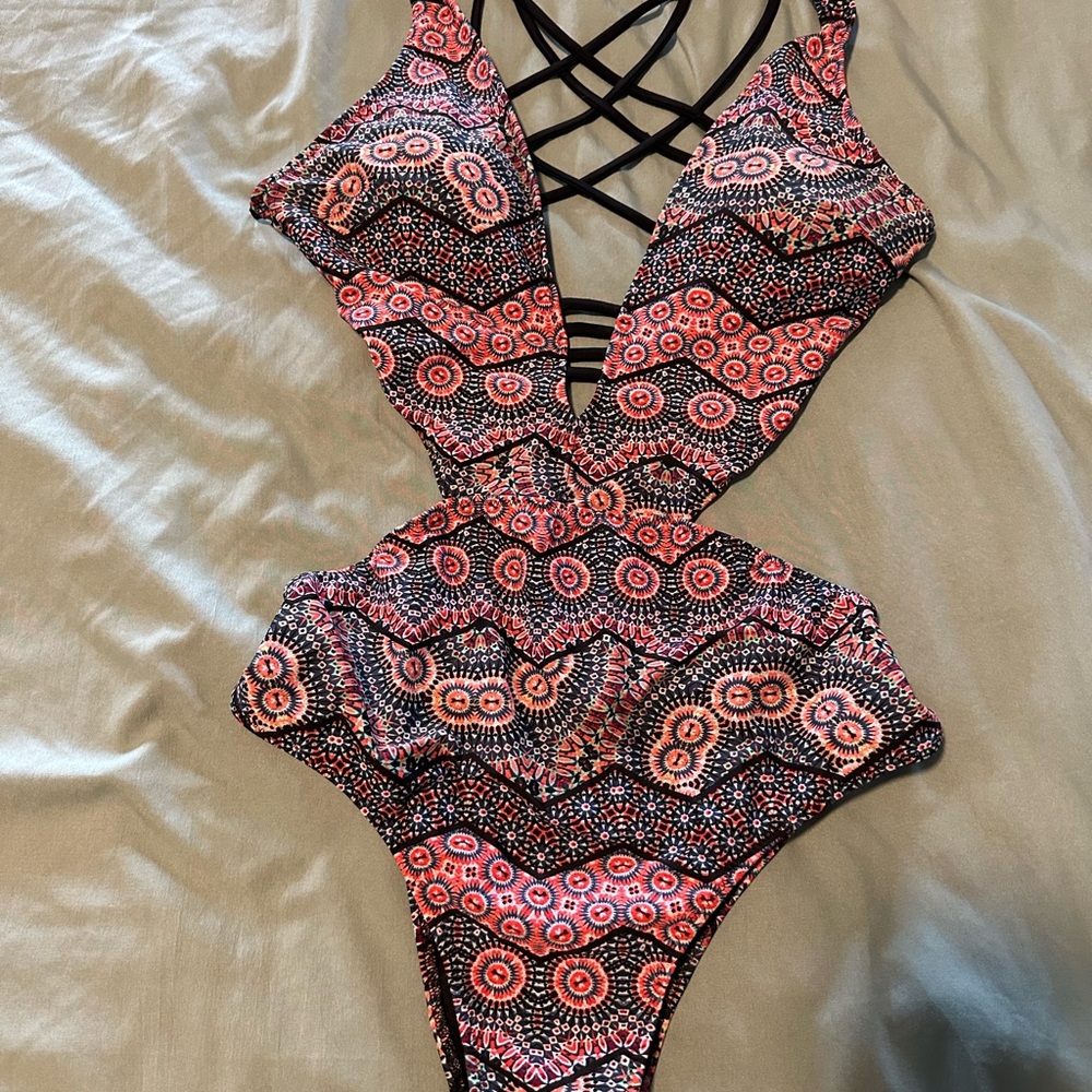 Abercrombie & Fitch Small One-Piece Swimsuit with Cross Straps
